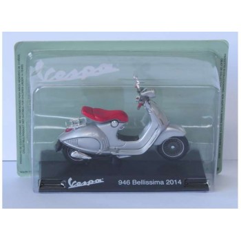 Machetă moto Magazine Models [1:18] - Vespa 2014 946 Bellissima - Grey/Red